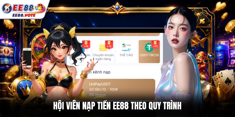 Hội viên nạp tiền EE88 theo quy trình